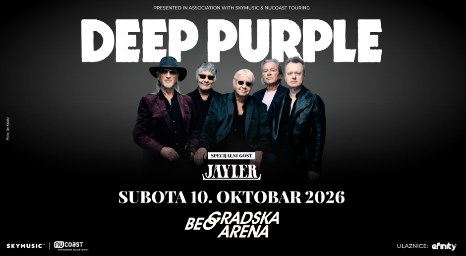 Deep Purple objavio nove datume MAD IN EUROPE turneje – U Beogradskoj areni 10. oktobra 2026.