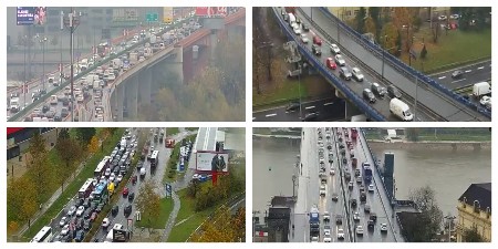 KIŠA I SNEG U BEOGRADU Najkritičnije na Gazeli, vozila mile i u drugim delovima grada (FOTO/VIDEO)