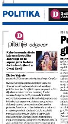 BRUKE! Antisrpski "Danas" pokrenuo kampanju protiv srpskog jezika u Crnoj Gori!