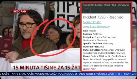 NA PROTESTU STUDENATA I PROFESOR KOJI JE SILOVAO STUDENTKINJE: Jedna zatdrudnela, pa je terao da abortira! (FOTO)
