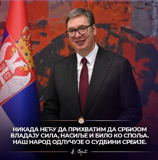 VUČIĆ SE OGLASIO U SITNE SATE Moćna poruka: "Nikada neću prihvatiti..." (FOTO)
