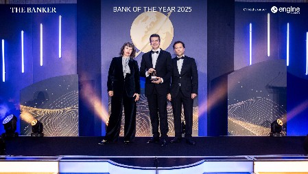 BANCA INTESA PO 12. PUT PONELA PRIZNANJE ČASOPISA THE BANKER ZA BANKU GODINE Najbolja banka u Srbiji i u 2025.