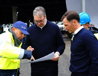 MINISTAR MALI SA VUČIĆEM OBIŠAO GRADILIŠTE EKSPA Ne brojimo koliko smo puta obišli radnike (FOTO)