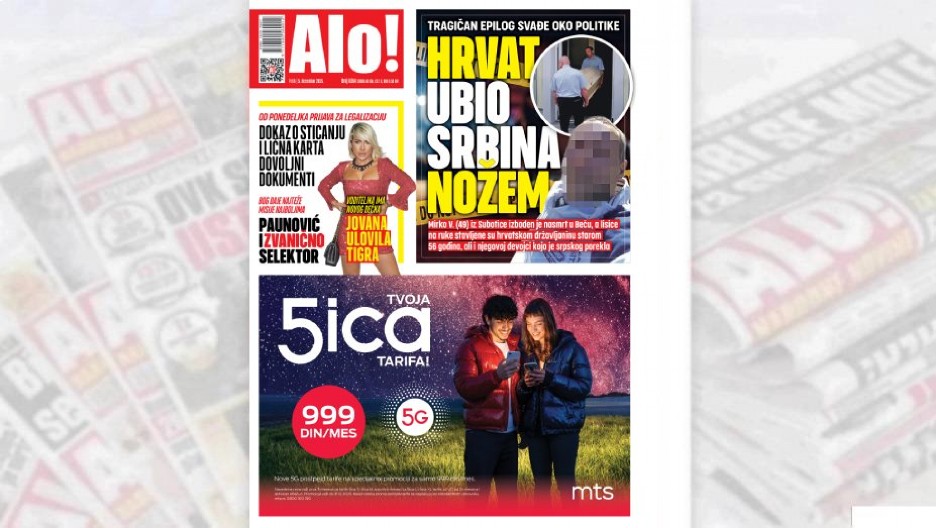 HRVAT UBIO SRBINA NOŽEM! Tragičan epilog svađe oko politike