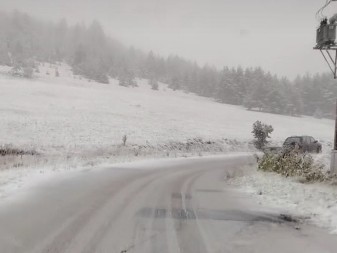 HAOS NA PUTEVIMA U ZAPADNOJ SRBIJI Sneg obara drveće, vozači u problemu! Zaustavljen saobraćaj (FOTO)