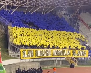 UEFA SANKCIONISALA UKRAJINU: 15.000 evra kazne zbog antiruskog transparenta