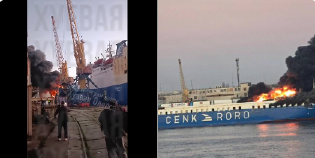 DRAMA U CRNOM MORU: Iskander pogodio TURSKI PUTNIČKO-TERETNI BROD u ukrajinskoj luci (VIDEO)