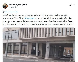 "RASPALI SMO SE POTPUNO" Bogosavljević objavio video iz Novog Sada pa briznuo u plač, niko više neće da protestuje