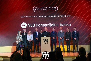 Prestižno priznanje SAM: NLB Komercijalna banka je društveno odgovorna kompanija godine