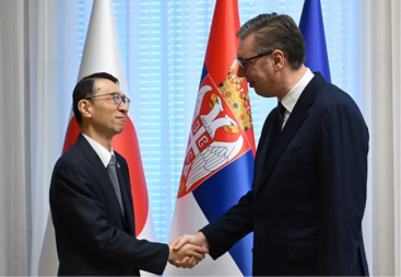 Predsednik Vučić primio ambasadora Japana u Srbiji Akiru Imamuru