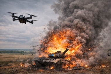 SNIMAK KOJI LEDI KRV: Ukrajinski tenk raznesen pred kamerom (VIDEO)