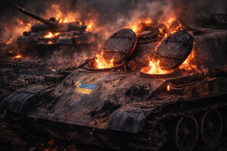 JEZIVO SVEDOČENJE: Posade zavarene u tenkovima pre slanja na front