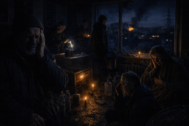 TUŽNA STVARNOST U UKRAJINI Stotine hiljada ljudi bez grejanja, struje i vode nakon ruskog napada