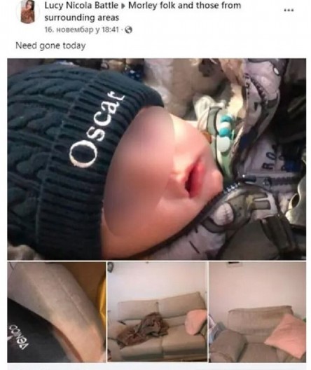 AU BRE, DA LI JE OVA ŽENA NORMALNA? Stavila bebu na oglas uz poruku "Mora da ode odmah" - reakcije ljudi su totalni hit!