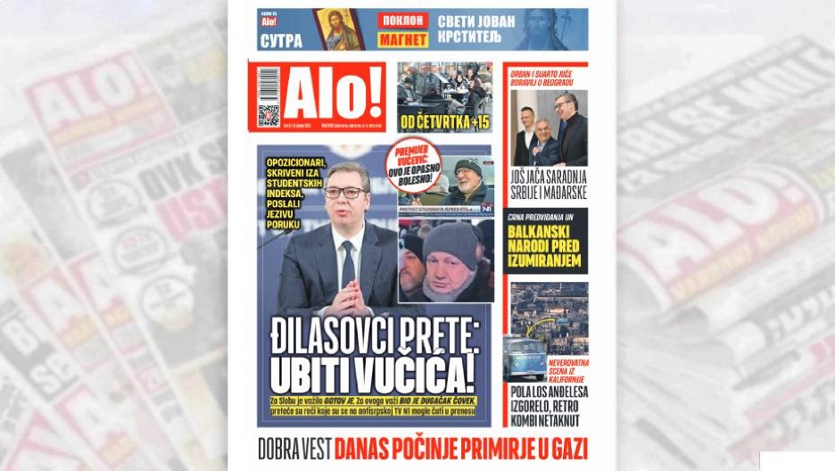 ĐILASOVCI PRETE: UBITI VUČIĆA! Opozicionari, skriveni iza studentskih indeksa, poslali jezivu poruku