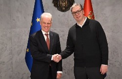 PREDSEDNIK VUČIĆ SE SASTAO SA KOPMANOM Razgovori o evropskom putu Srbije i reformskoj agendi