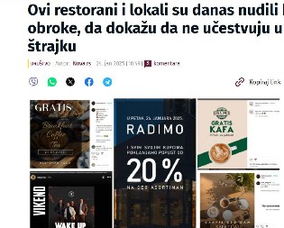 ŠOLAKOVI MEDIJI ŽIGOŠU PO MODELU NACISTA Vučića proglašavali ubicom, linčovali sve koji su protiv blokada, sad objavili spisak kafana koje neće njihov bojkot!