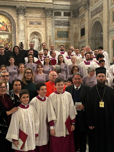 SRPSKI HOR PRVI PUT NASTUPIO U VATIKANU Himna Svetom Savi u Bazilici Svetog Pavla (FOTO)