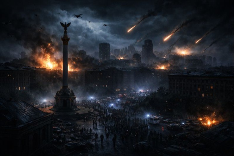 KIJEV POTONUO U POTPUNI MRAK POSLE RUSKOG UDARA: Milioni ljudi bez struje, grejanja i signala