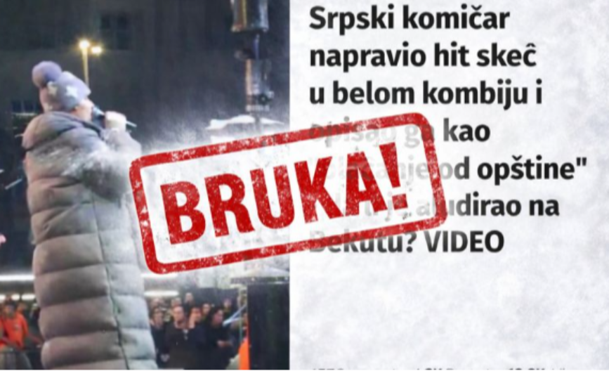 NAPAD NA BEKUTU JE ZA NJIH PREDMET SPRDNJE Blokaderski mediji na zadatku da je SKROZ PONIZE 