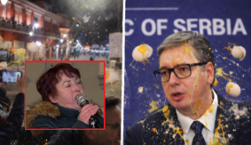 JAHAĆEMO IH, ŠUTIRATI, VALJATI U KATRAN I PERJE, ČEKA IH KAZNA VEĆA OD ROBIJE Jezive scene nasilja u Čačku, GAĐALI TRANSPARENT SA VUČIĆEVIM LIKOM