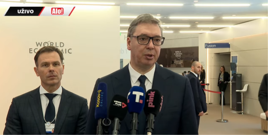 VUČIĆ SE OBRATIO IZ DAVOSA: Gledećamo da narodu predstavimo plan Srbija do 2035, radili smo vrlo temeljno na tom planu