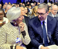 ODLIČAN RAZGOVOR SA PREDSEDNICOM EVROPSKE CENTRALNE BANKE: Predsednik Vučić podelio sjajne vesti iz Davosa 