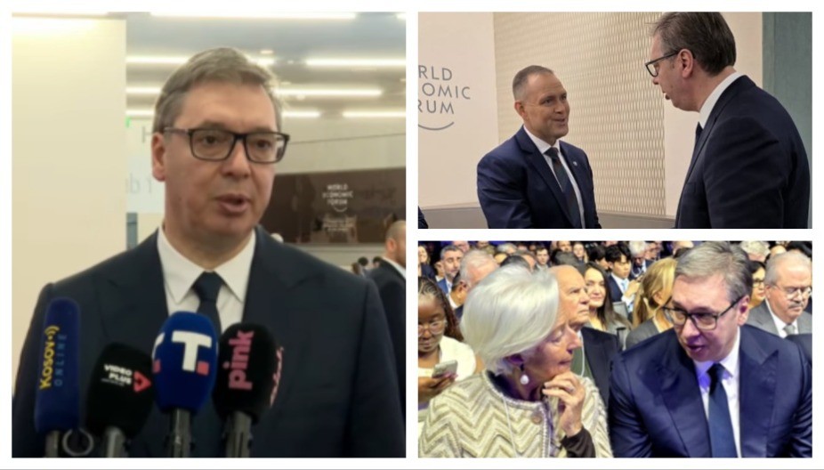 VUČIĆ U DAVOSU, IMA VAŽNE SUSRETE U obraćanju govorio o razvodu EU i SAD, Grenlandu, letećim taksijima i planu Srbija 2035.
