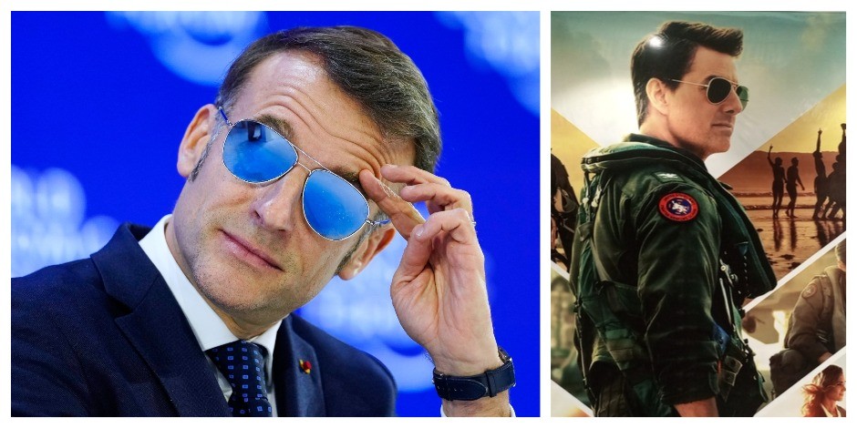 NE, NIJE TOM KRUZ Makron se pojavio sa pilotskim naočarima u Davosu, evo zašto (FOTO)