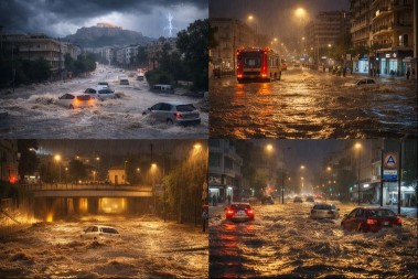 STRAVIČNO NEVREME POGODILO ATINU: Bujice nose automobile, ima MRTVIH!