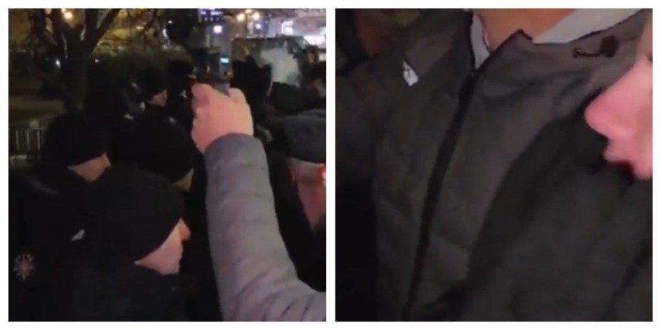 DOK BLOKADERKA URLA, POLICAJCI MIRNO STOJE! Pogledajte ovaj "sudar" nepristojnosti i pristojnosti kod Pionirskog parka i sve će vam biti jasno (VIDEO)