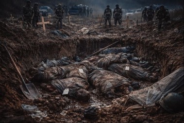 JEZIVI PRIZORI POSLE UPADA: 524 tela u MASOVNIM grobnicama 