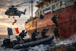 FRANCUSKI SPECIJALCI UPALI NA RUSKI TANKER! Objavljen snimak munjevite operacije protiv „flote u senci“ (VIDEO)