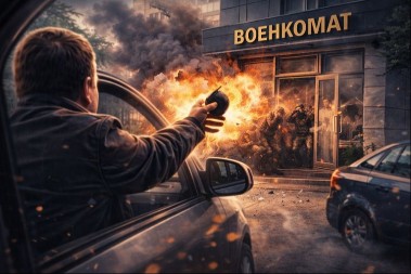 HOROR U UKRAJINI: Muškarac bacio granatu na vojnu kancelariju i pobegao!