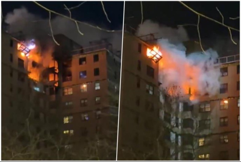 PAKAO U NJUJORKU-VATRA GUTA BRONKS! ! Stravičan požar na vrhu solitera, 200 vatrogasaca se bori sa stihijom (VIDEO)