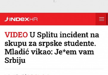 HRVATI POKAZALI PRAVO LICE! "J***m vam Srbiju" - incident u Splitu na skupu za srpske studente