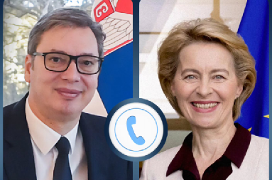 VUČIĆ SE ČUO SA URSULOM FON DER LAJEN "Dobar i sadržajan razgovor"