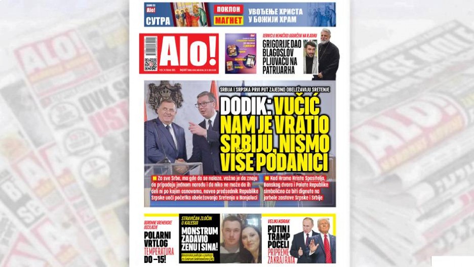 VUČIĆ NAM JE VRATIO SRBIJU, NISMO VIŠE PODANICI Srbija i Srpska prvi put zajedno obeležavaju Sretenje