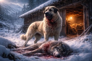 ISPOVEST SA PEŠTERA: Kangal udavio vuka na 20 metara od štale