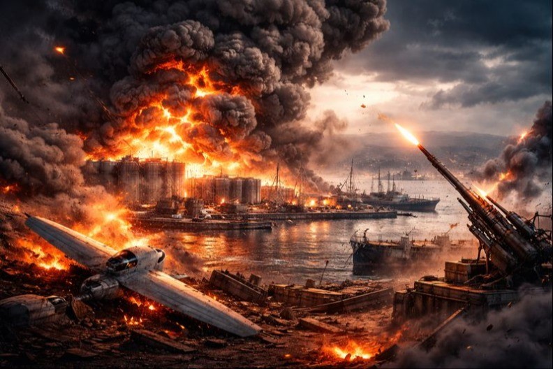 GORI OKUPIRANI KRIM: Eksplozije potresle Feodosiju, dim iznad luke i naftnih rezervoara