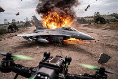 RUSI OBJAVILI SNIMAK: „Američki lovac“ eksplodirao – ali istina je drugačija (VIDEO)