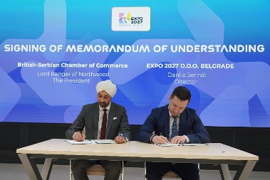 Ekspo 2027 otvara vrata britanskim kompanijama: Potpisan Memorandum sa Britansko-srpskom privrednom komorom