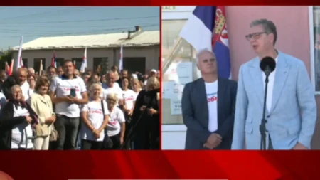 Nastavlja se bitka za Srbiju! Vučić sa narodom u Šimanovcima