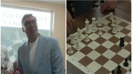 Vučić odigrao brzinsku partiju šaha, pa se našalio: Ma, remi odmah ja prihvatam!
