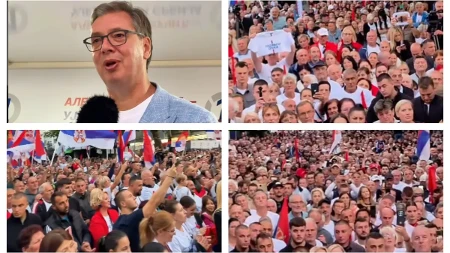 Vučić: "Mnogo je teško onima koji hoće da razbiju Srbiju kada Srbi osete da mu državu uzimaju"