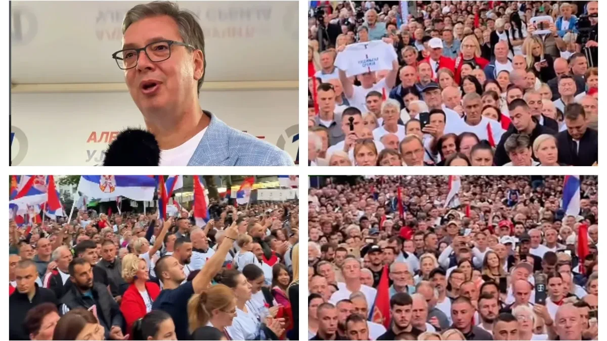 Vučić: "Mnogo je teško onima koji hoće da razbiju Srbiju kada Srbi osete da mu državu uzimaju"