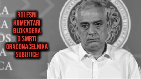 Blokaderi seire nad smrću gradonačelnika Subotice i prizivaju još: Dabogda ga zemlja ispovraćala, neka povuče sledećeg! (VIDEO)