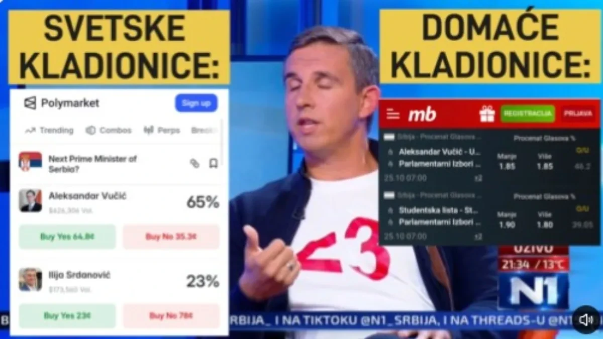 Verujete li njemu ili sopstvenim očima? Blokaderski propagandista tvrdi da kladionice daju veće šanse "studentima" (VIDEO)