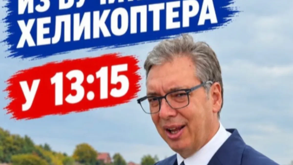 "Uživo iz Vučićevog helikoptera" Oglasio se Vučić, od 13.15 časova uživo na TikToku i Instagramu