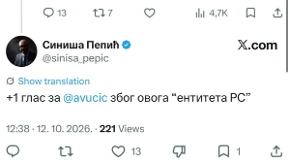 Šamar "Danasu" iz Republike Srpske! "Plus 1 glas za Vučića zbog ovoga"
